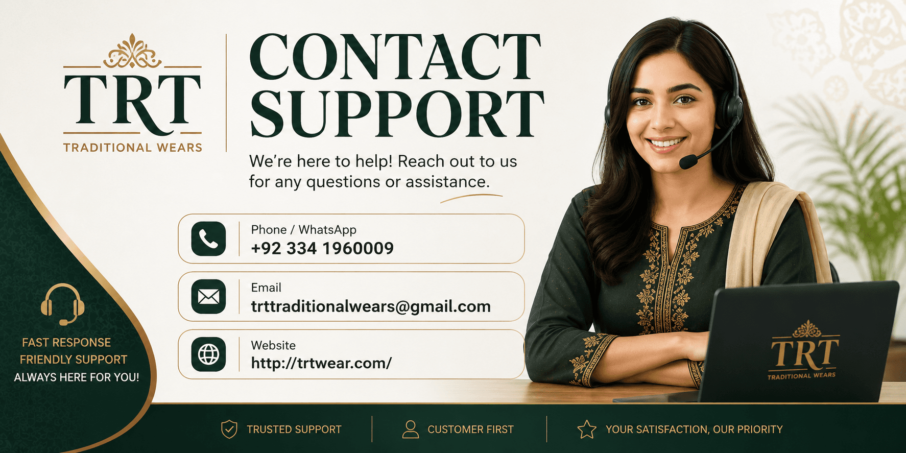 TRT Contact Support Banner