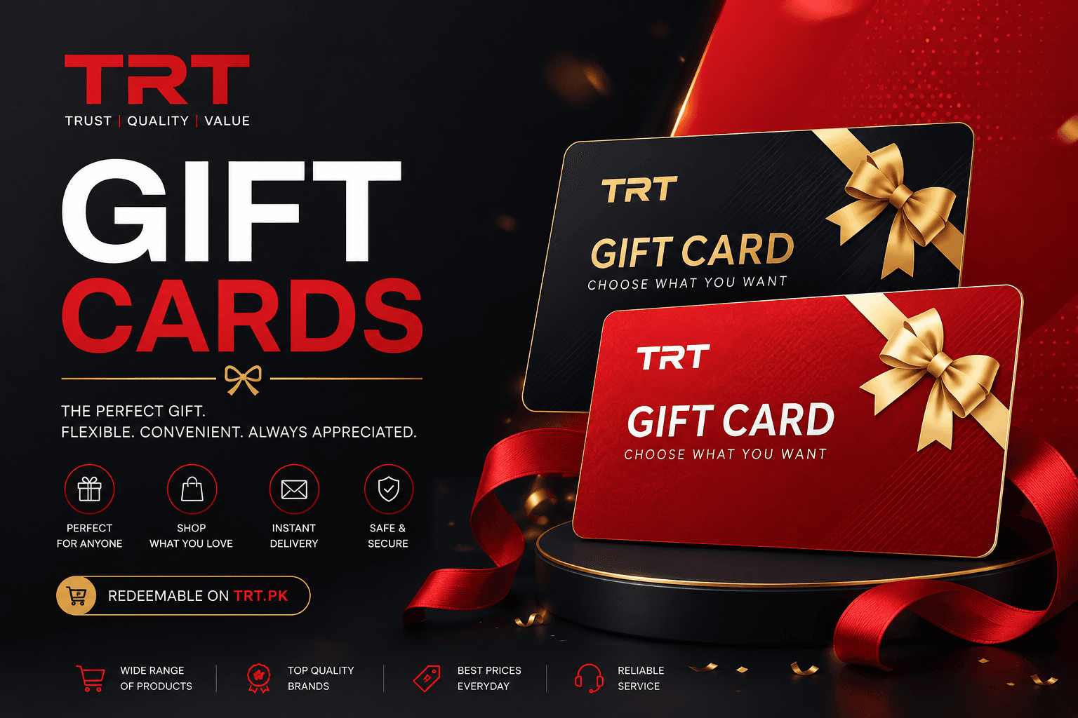 TRT Gift Cards Banner