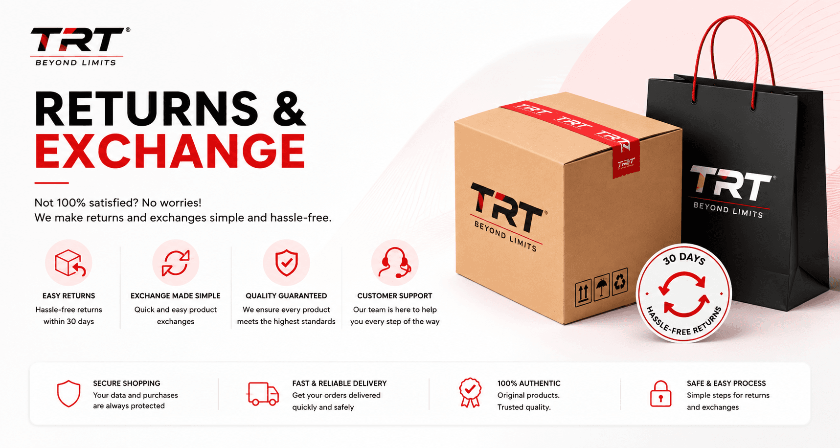 TRT Returns and Exchange Banner